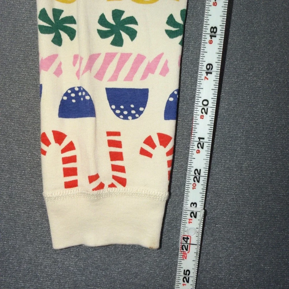 Hanna Andersson Kids 10 Organic Cotton Pajamas Holiday Candy Print Set 140cm